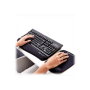 Fellowes , Mouse pad with wrist support PlushTouch , 238 x 184 x 25.4 mm , Black