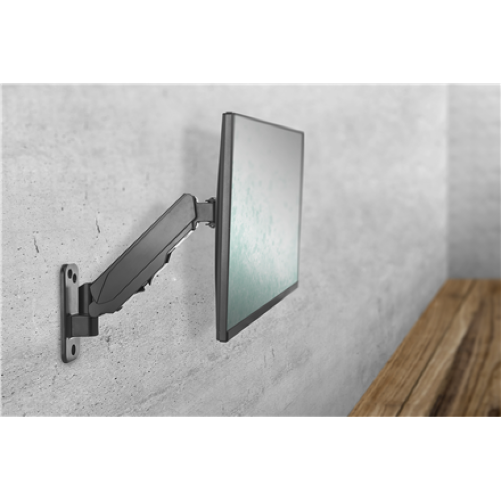 Digitus Wall mount , DA-90396 , Adjustable Height, Rotate, Tilt , 17-32 , Maximum weight (capacity) 8 kg , Black