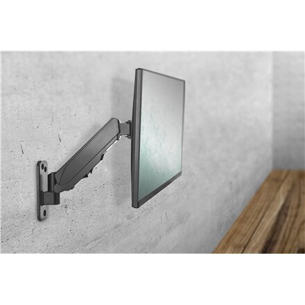 Digitus Wall mount , DA-90396 , Adjustable Height, Rotate, Tilt , 17-32 , Maximum weight (capacity) 8 kg , Black