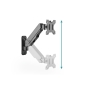 Digitus Wall mount , DA-90396 , Adjustable Height, Rotate, Tilt , 17-32 , Maximum weight (capacity) 8 kg , Black