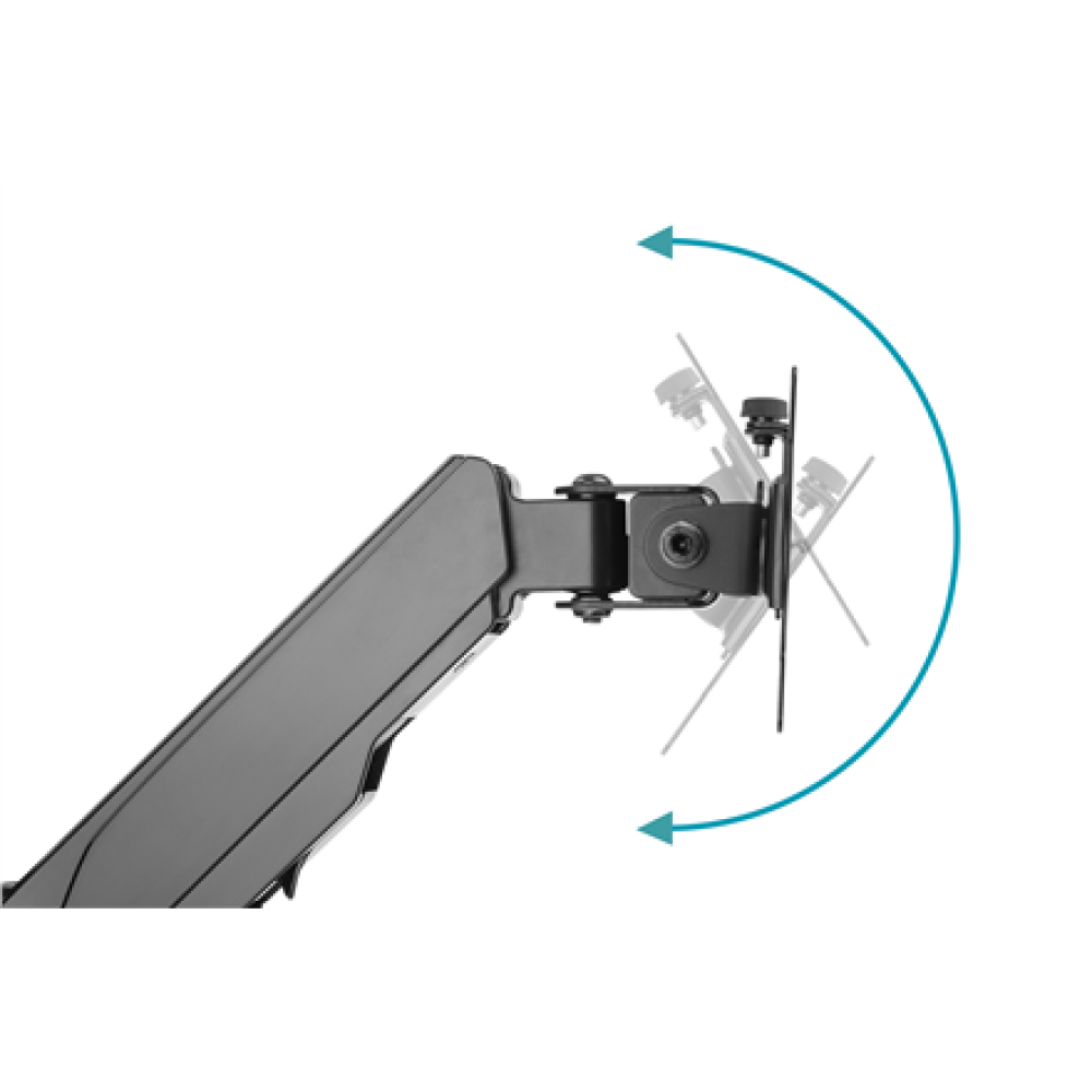 Digitus Wall mount , DA-90396 , Adjustable Height, Rotate, Tilt , 17-32 , Maximum weight (capacity) 8 kg , Black