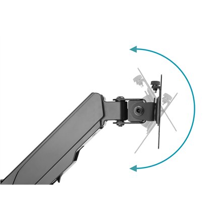 Digitus Wall mount , DA-90396 , Adjustable Height, Rotate, Tilt , 17-32 , Maximum weight (capacity) 8 kg , Black