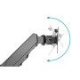 Digitus Wall mount , DA-90396 , Adjustable Height, Rotate, Tilt , 17-32 , Maximum weight (capacity) 8 kg , Black