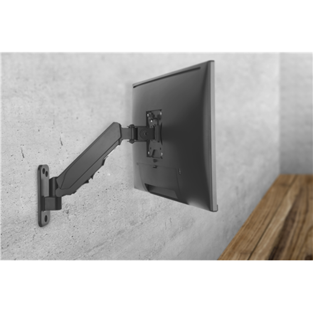 Digitus Wall mount , DA-90396 , Adjustable Height, Rotate, Tilt , 17-32 , Maximum weight (capacity) 8 kg , Black