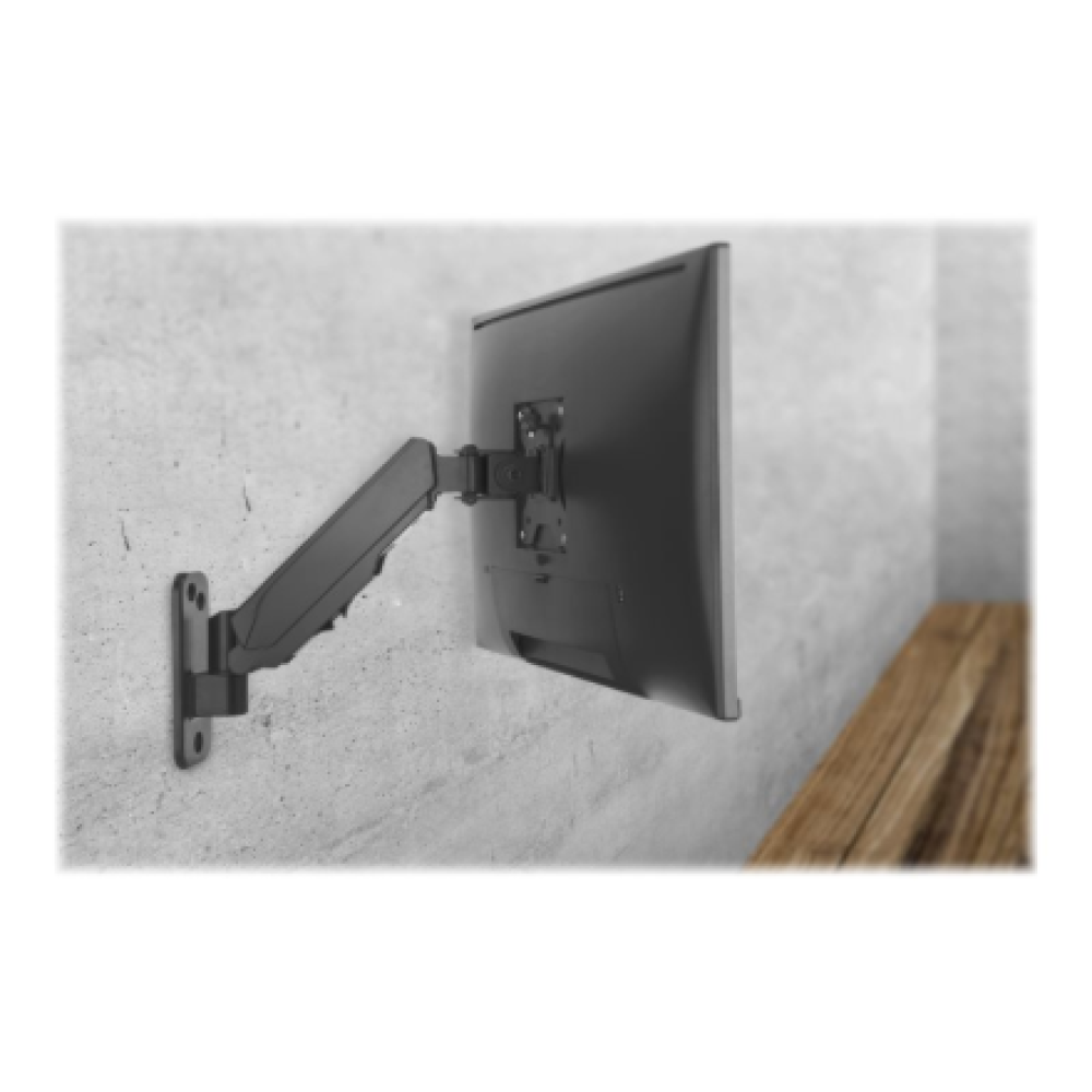 Digitus Wall mount , DA-90396 , Adjustable Height, Rotate, Tilt , 17-32 , Maximum weight (capacity) 8 kg , Black