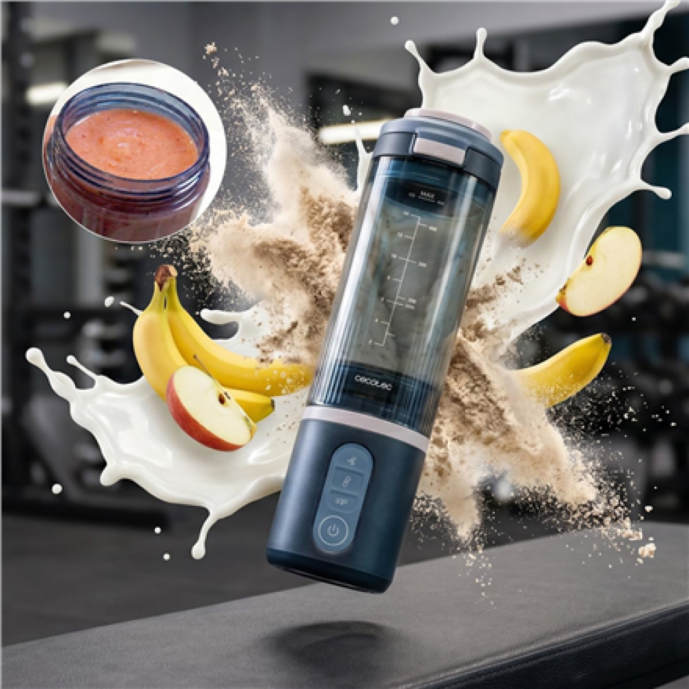 Cecotec Blender , Power Titanium Shake2Go , Portable , 180 W , Jar material BPA-free , Jar capacity 0.6 L , Lagoon