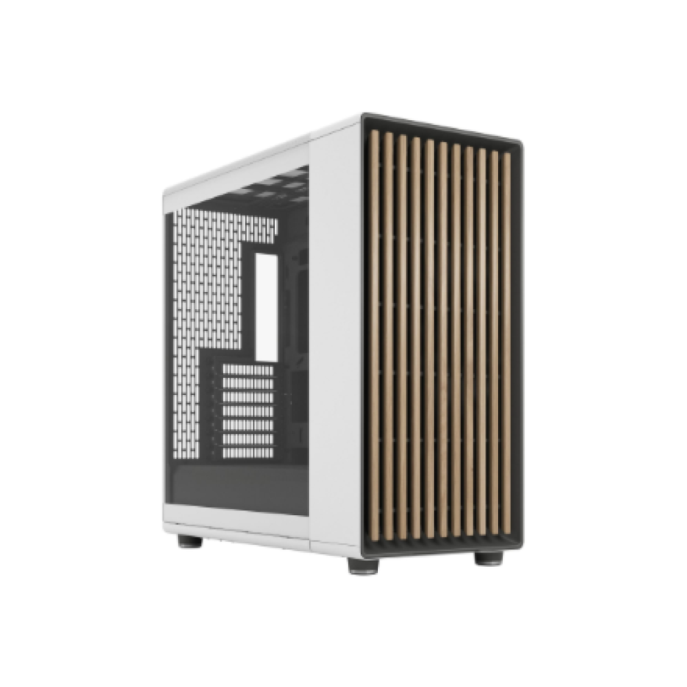 Fractal Design Computer Case , North XL , Chalk White TG Clear , ATX , Power supply included No