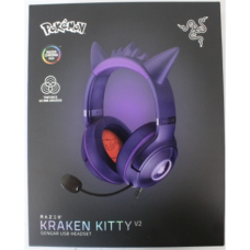 SALE OUT. Razer Kraken Kitty V2 Headset, Pokémon Gengar Ed. , Razer Headset , Kraken Kitty V2 , Yes , Wired , Over-ear , DEMO