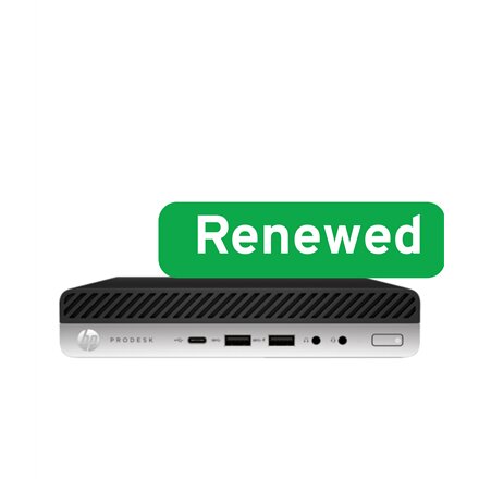 HP Renew Grade B , ProDesk 600 G4 Desktop Mini PC , Intel Core i3 , i3-8100T , 8 GB , SSD , 128 GB , Intel UHD Graphics 630 , Windows 11 , 12 month(s)