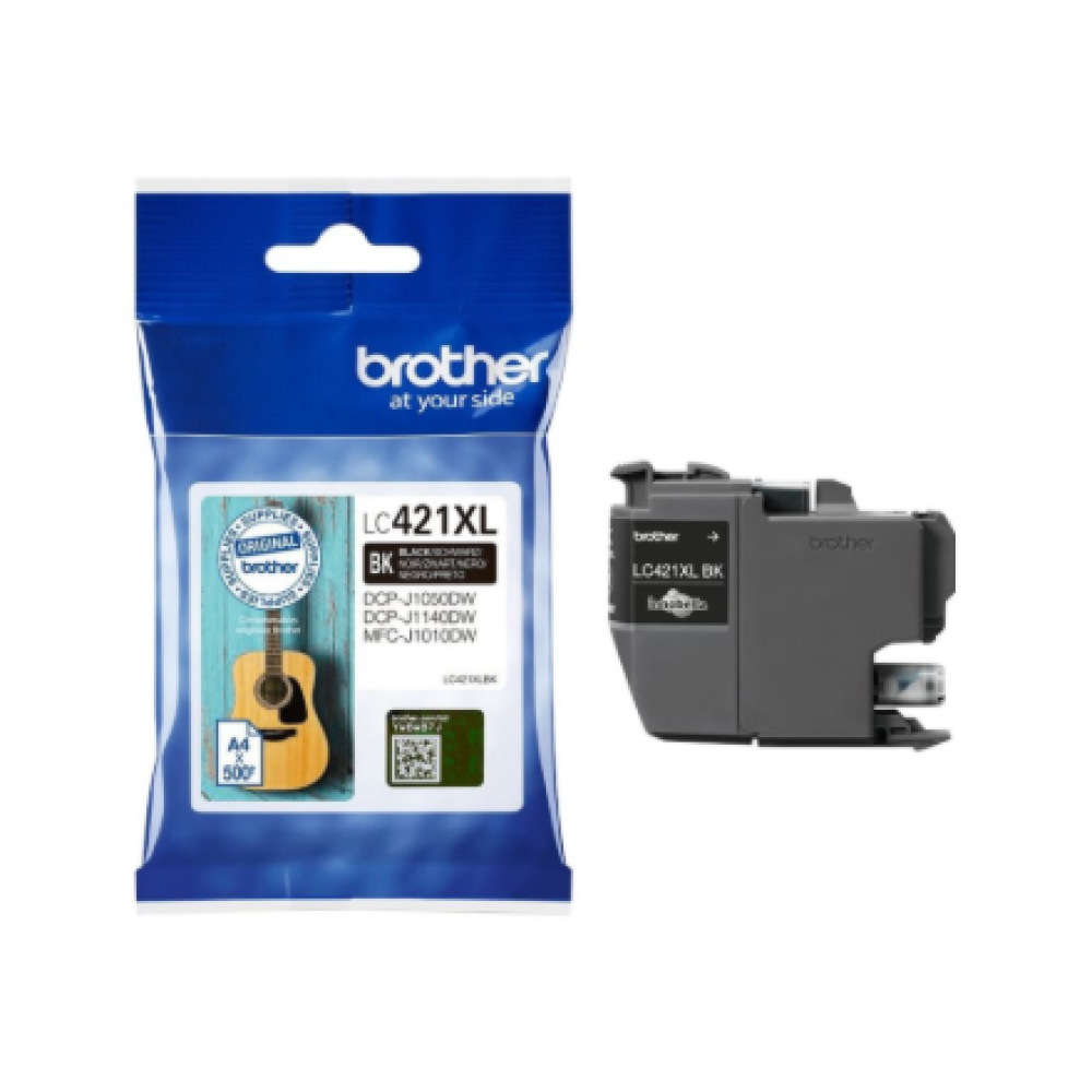 Brother Brother LC , LC421XLBK , Brother LC421XLBK - High Yield - black - original - ink cartridge , Ink cartridge , Black