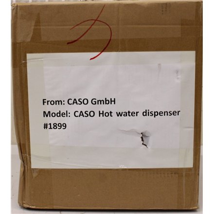 SALE OUT. Caso 01899 Hot Water Dispenser NOT ORIGINAL PACKAGING, SCRATCHED, DEMO , SALE OUT. , Caso NOT ORIGINAL PACKAGING, SCRATCHED, MISSING MANUAL
