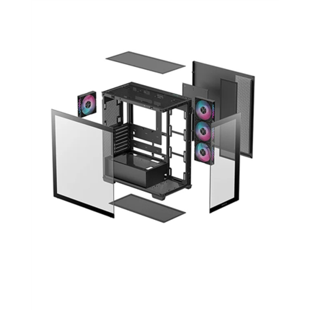 Deepcool CG580 4F , Black , Mid Tower , Power supply included No , ATX PS2