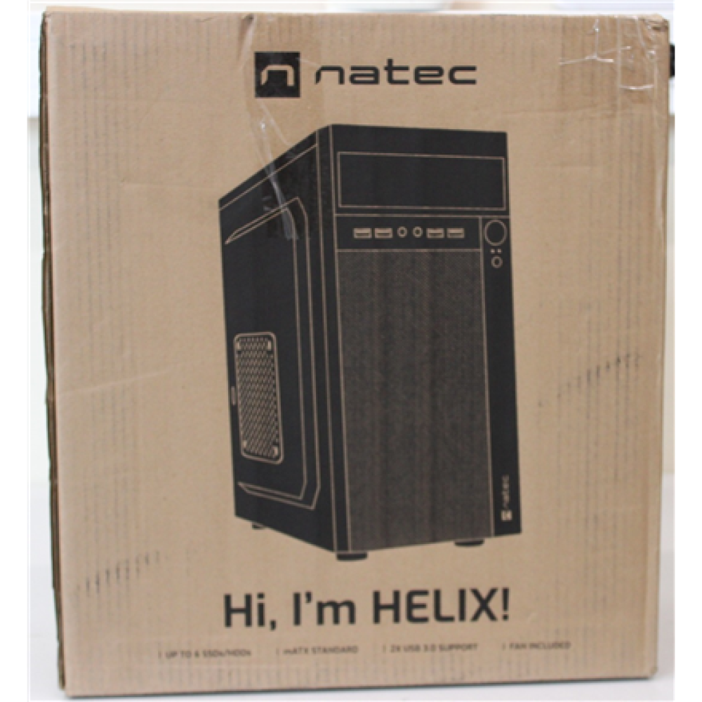 SALE OUT. , Natec , PC Case , Helix Matx , Black , Mini Tower , DAMAGED PACKAGING