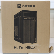 SALE OUT. , Natec , PC Case , Helix Matx , Black , Mini Tower , DAMAGED PACKAGING, DENTED ITEM BODY