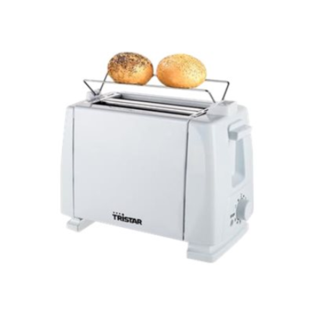 Toaster , Tristar , BR-1009 , Power 750 W , Number of slots 2 , Housing material Metal , White