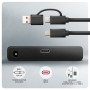 AXAGON USB-C 10Gbps FAST PORT X adapter for 2.5/3.5 SSD/HDD , ADSA-FPX