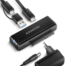 AXAGON USB-C 10Gbps FAST PORT X adapter for 2.5/3.5 SSD/HDD , ADSA-FPX