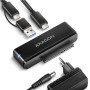 AXAGON USB-C 10Gbps FAST PORT X adapter for 2.5/3.5 SSD/HDD , ADSA-FPX
