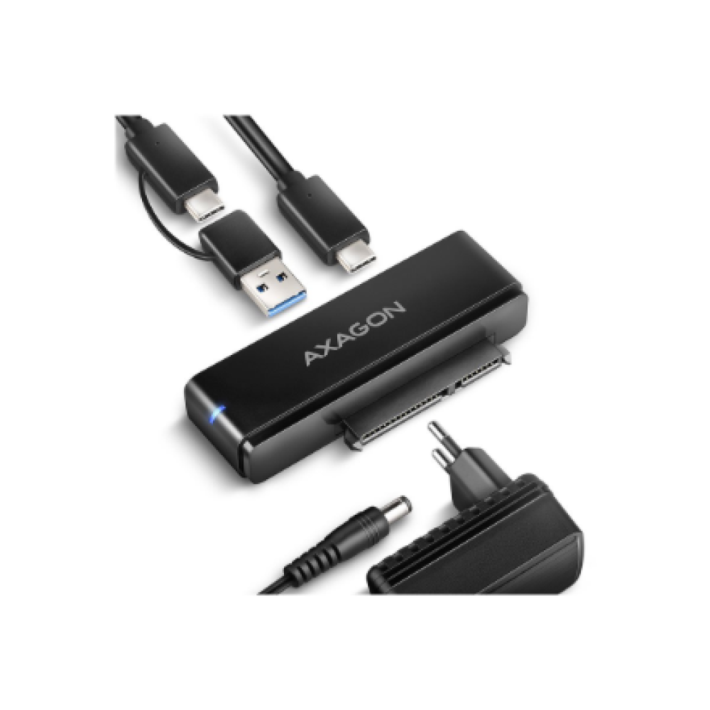 AXAGON USB-C 10Gbps FAST PORT X adapter for 2.5/3.5 SSD/HDD , ADSA-FPX