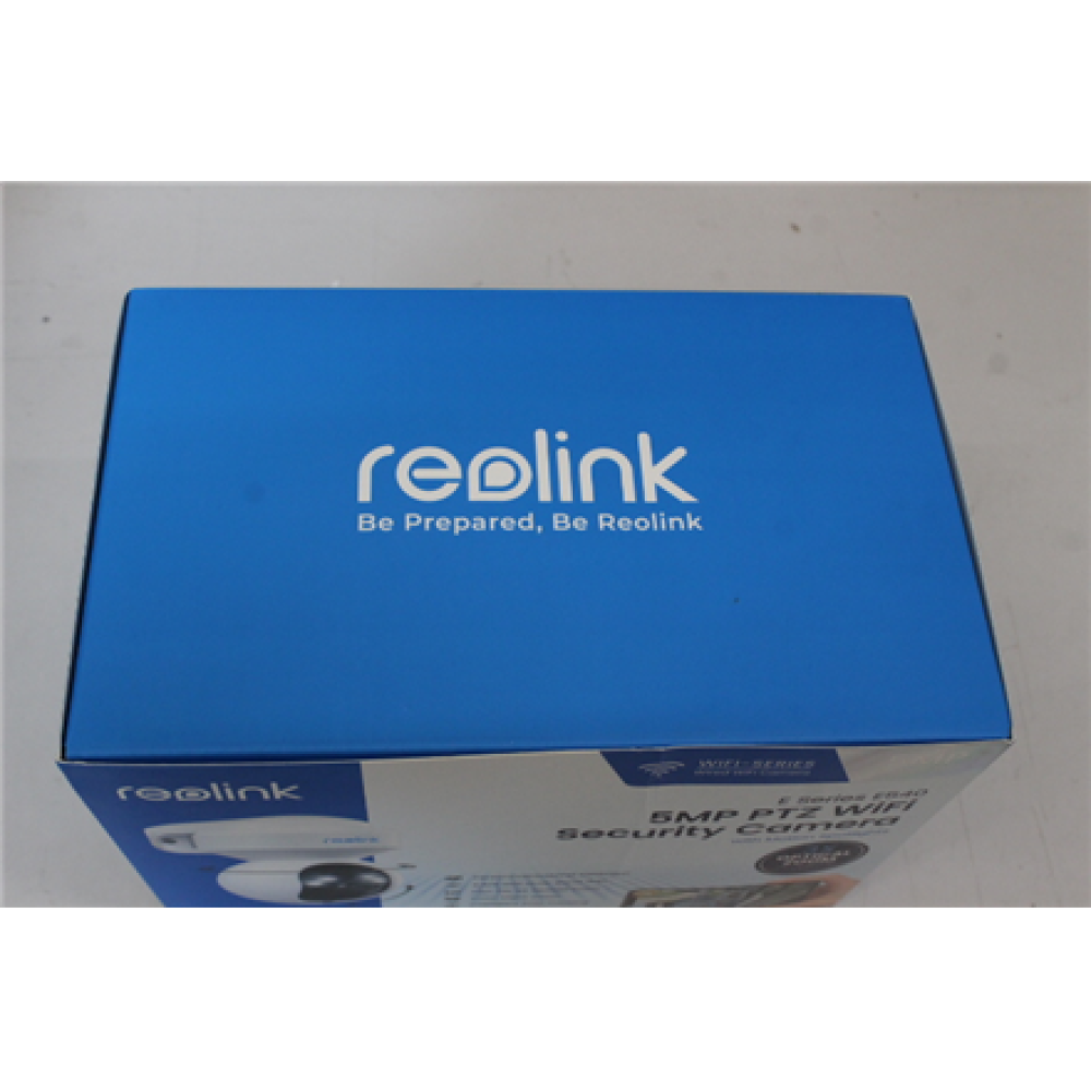 SALE OUT. Reolink E Series E540 Smart 5MP PTZ WiFi Camera with Motion Spotlights, White , Reolink , Smart WiFi Camera with Motion Spotlights , E Series E540 , 23 month(s) , PTZ , 5 MP , 2.8-8/F1.6 , IP65 , H.264 , Micro SD, Max. 256 GB , UNPACKED