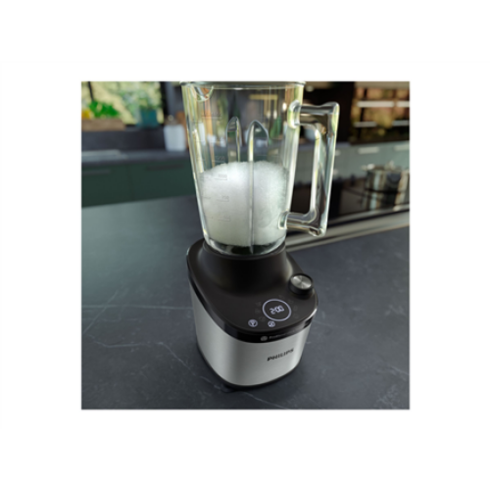 Philips Blender , HR3760/00 , Tabletop , 1500 W , Jar material Glass , Jar capacity 1.8 L , Ice crushing , Stainless Steel/Black