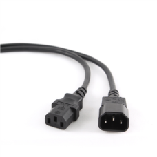 Cablexpert , PC-189-VDE power extension cable 1.8 meter , Black C14 coupler , C14 coupler