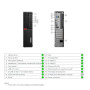 Lenovo Renewed , Grade A , ThinkCentre M720s SFF , Intel Core i5 , i5-8400 , 8 GB , SSD , 256 GB , Intel UHD Graphics , Windows 11 Pro