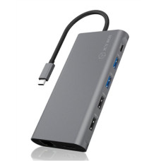 Raidsonic , 12-in-1 USB Type-C dock with PD 100W , BOX IB-DK4050-CPD , Dock , Ethernet LAN (RJ-45) ports 1 , USB 3.0 (3.1 Gen 1) Type-C ports quantity 1 , USB 3.0 (3.1 Gen 1) ports quantity 2 , HDMI ports quantity 2 , Ethernet LAN