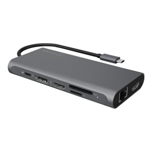 Raidsonic , 12-in-1 USB Type-C dock with PD 100W , BOX IB-DK4050-CPD , Dock , Ethernet LAN (RJ-45) ports 1 , USB 3.0 (3.1 Gen 1) Type-C ports quantity 1 , USB 3.0 (3.1 Gen 1) ports quantity 2 , HDMI ports quantity 2 , Ethernet LAN