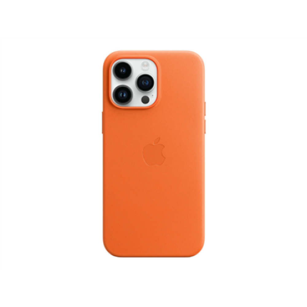 Apple iPhone 14 Pro Max Leather Case with MagSafe Orange