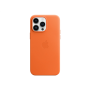 Apple iPhone 14 Pro Max Leather Case with MagSafe Orange