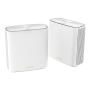 AX5400 Dual-Band Mesh WiFi 6 System , ZenWiFi XD6S (2-Pack) , 802.11ax , 574+4804 Mbit/s , 10/100/1000 Mbit/s , Ethernet LAN (RJ-45) ports 3 , Mesh Support Yes , MU-MiMO No , No mobile broadband , Antenna type Internal