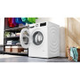 Bosch , Washing Machine with Dryer , WNA144VLSN , Energy efficiency class B , Front loading , Washing capacity 9 kg , 1400 RPM , Depth 59 cm , Width 60 cm , Display , LED , Drying system , Drying capacity 5 kg , Steam function , White