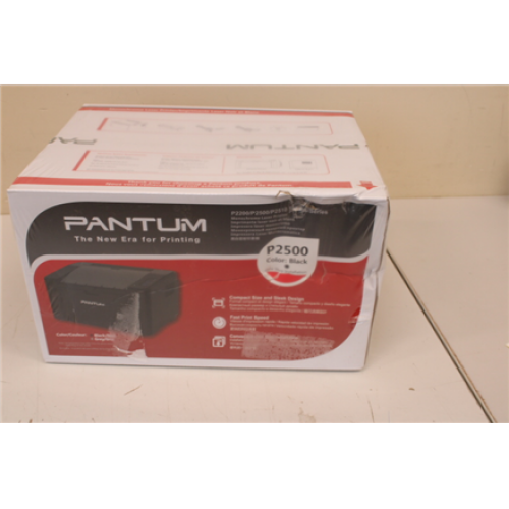 SALE OUT. Pantum P2500 Mono Laser Black DAMAGED PACKAGING