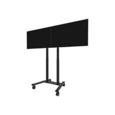 Neomounts Floor stand , ADM-875BL2 Dual screen adapter , Adjustable Height , 42-65 , Maximum weight (capacity) 40 kg , Black