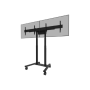 Neomounts Floor stand , ADM-875BL2 Dual screen adapter , Adjustable Height , 42-65 , Maximum weight (capacity) 40 kg , Black