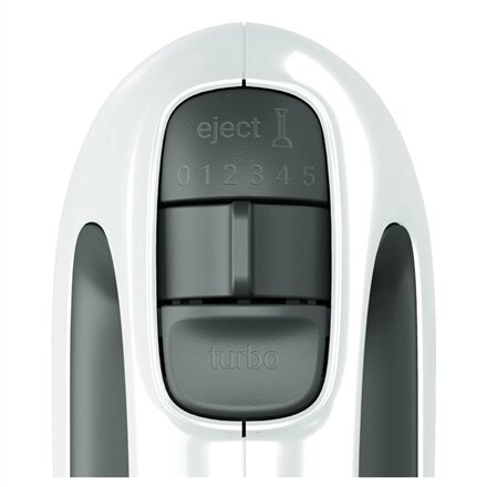 TEFAL , Hand mixer , HT460138 PrepMix , 500 W , Hand Mixer , Number of speeds 5 , Turbo mode , White/Grey