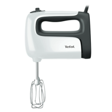TEFAL , Hand mixer , HT460138 PrepMix , 500 W , Hand Mixer , Number of speeds 5 , Turbo mode , White/Grey TEFAL , Hand mixer , HT460138 PrepMix , 500 W , Hand Mixer , Number of speeds 5 , Turbo mode , White/Grey