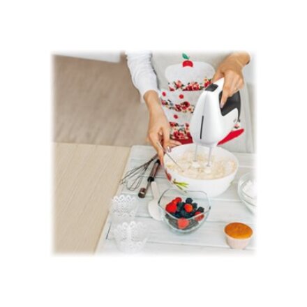 TEFAL , Hand mixer , HT460138 PrepMix , 500 W , Hand Mixer , Number of speeds 5 , Turbo mode , White/Grey