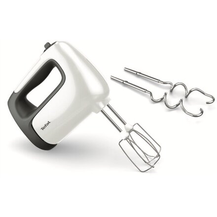 TEFAL , Hand mixer , HT460138 PrepMix , 500 W , Hand Mixer , Number of speeds 5 , Turbo mode , White/Grey