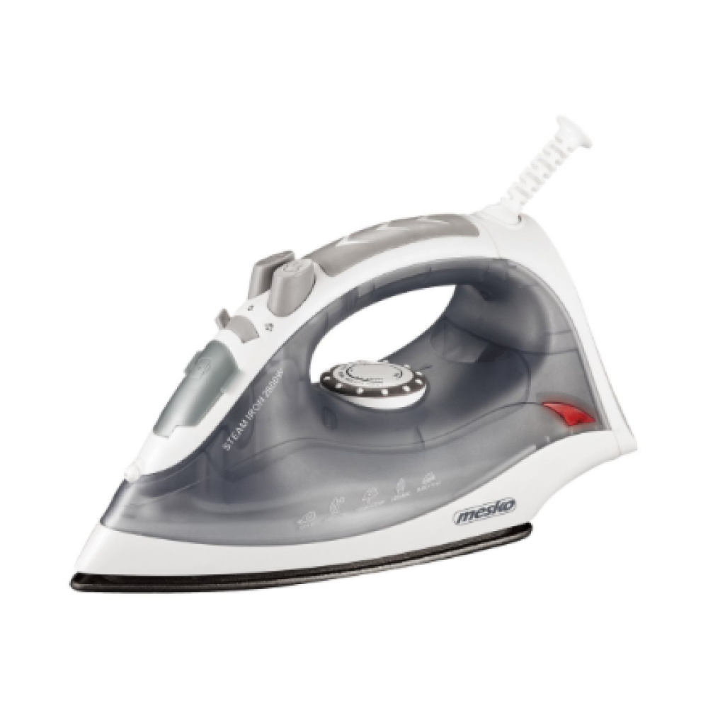 Mesko , MS 5037 , Steam Iron , 2800 W , Water tank capacity 170 ml , Continuous steam 35 g/min , Grey
