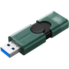 Kingston USB Flash Drive , DataTraveler Duo , 256 GB , USB Type-A and USB Type-C , Black/Green