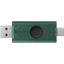 Kingston USB Flash Drive , DataTraveler Duo , 256 GB , USB Type-A and USB Type-C , Black/Green