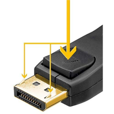 Goobay , Connector Cable 1.2 , Black , Displayport , 3 m
