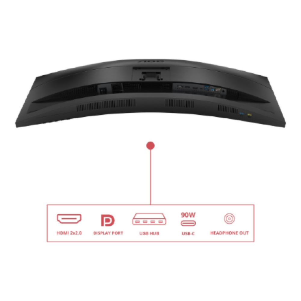 AOC CU34E4CV , 34 , VA , 21:9 , 120 Hz , 4 ms , 3440 x 1440 pixels , HDMI ports quantity 2 , Black