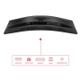 AOC CU34E4CV , 34 , VA , 21:9 , 120 Hz , 4 ms , 3440 x 1440 pixels , HDMI ports quantity 2 , Black