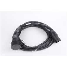 Evaka EV Charging Cable Type 2-Type 2, 22 kW, 32 A, 5 x 6 mm2, 1 x 0.5 mm2, 5 m , ITGAM3871 , Black