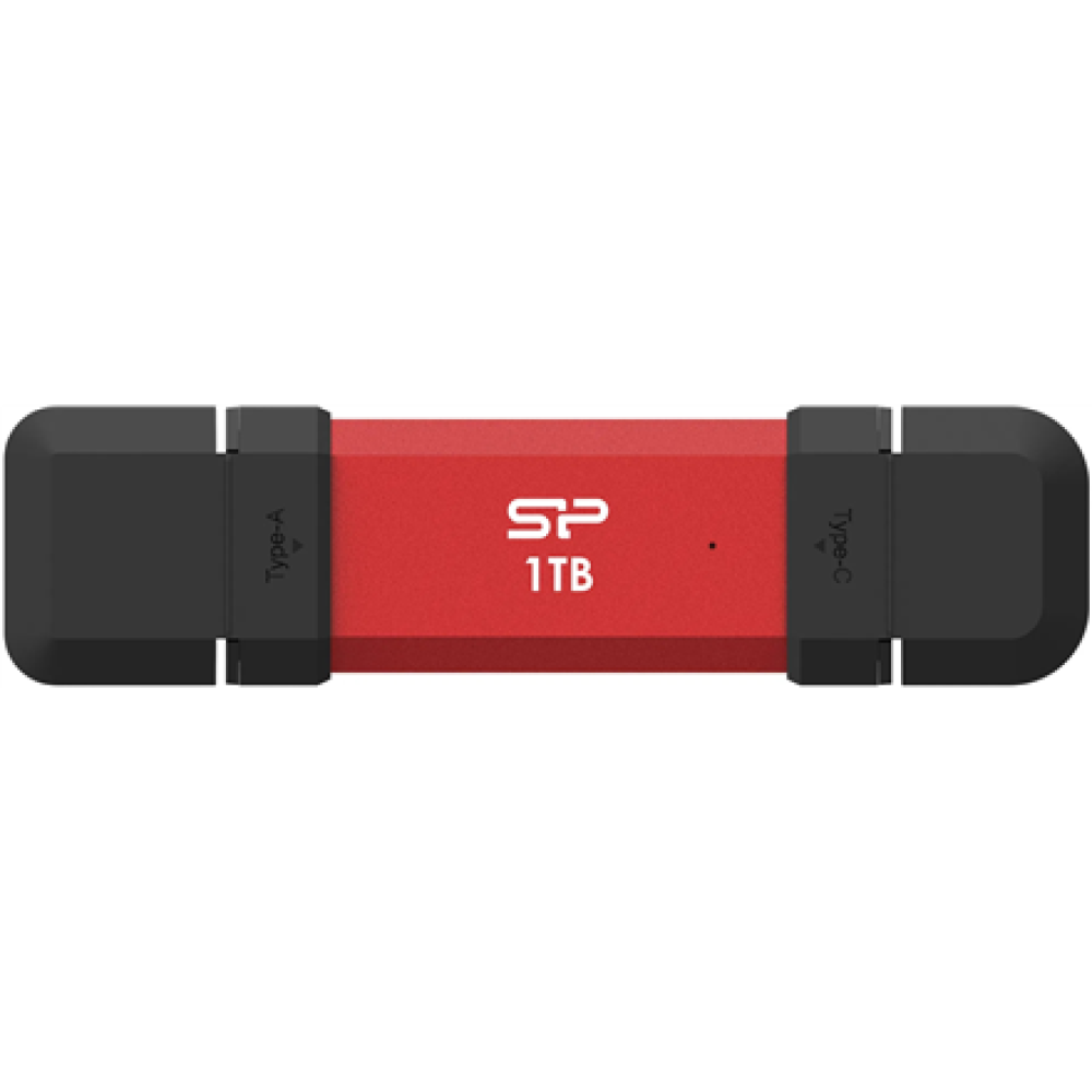 Silicon Power DS72 , 1000 GB , USB Type-A/USB Type-C 3.2 Gen 2 , Red