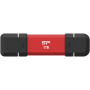 Silicon Power DS72 , 1000 GB , USB Type-A/USB Type-C 3.2 Gen 2 , Red