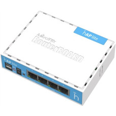 MikroTik , hAP Lite Classic , RB941-2nD , 802.11n , 10/100 Mbit/s , Ethernet LAN (RJ-45) ports 4 , Mesh Support No , MU-MiMO No , No mobile broadband , Antenna type Internal , 1xUSB , 12 month(s)
